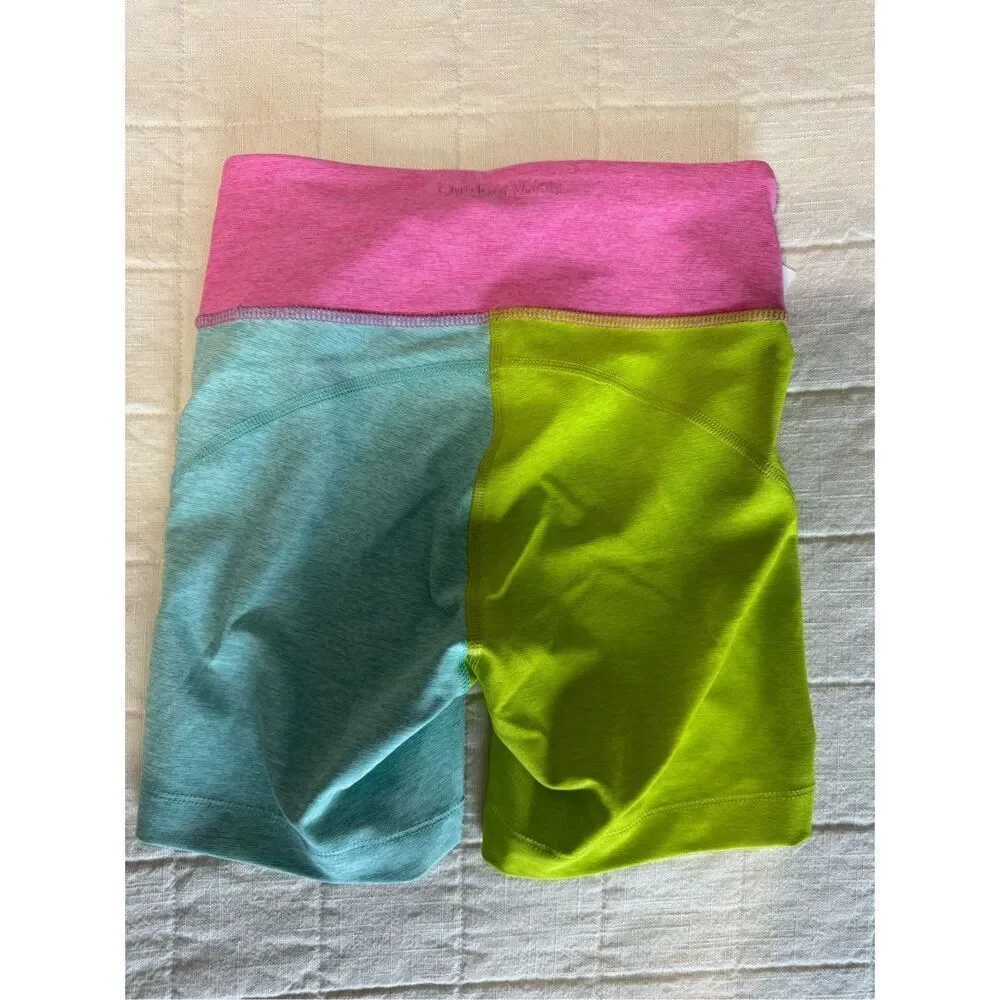 Outdoor Voices Color Block Pink Blue Green Warmup‎ 5